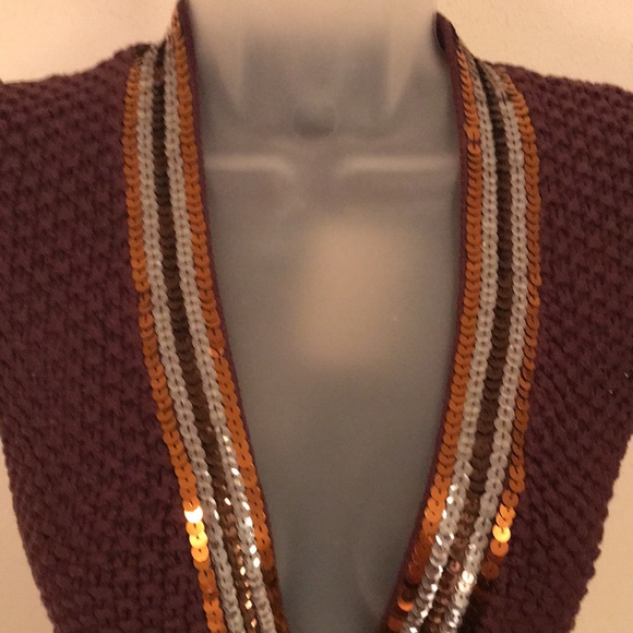 Bebe short sleeve sequined sweater - Picture 4 of 8